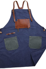 Charger l'image dans la galerie, Tablier en Toile Bleue