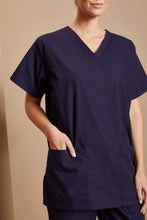 Charger l'image dans la galerie, Tunique Médicale Bleu Marine Col V Mixte