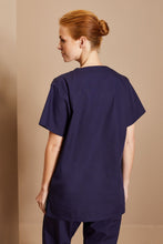Charger l'image dans la galerie, Tunique Médicale Bleu Marine Col V Mixte