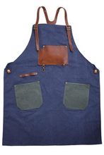 Charger l'image dans la galerie, Tablier en Toile Bleue