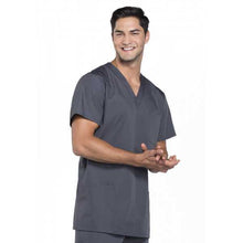 Charger l'image dans la galerie, Tunique Médicale Grise Col V Mixte