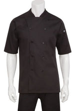 Charger l'image dans la galerie, Veste de cuisine Noir à Manches Courtes