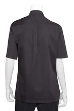 Charger l'image dans la galerie, Veste de Cuisine Femme Noire Manches Courtes