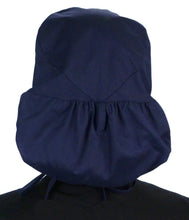 Charger l'image dans la galerie, Calot médical Bleu Marine en tissu lavable et réutilisable