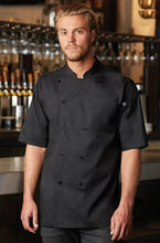 Charger l'image dans la galerie, Veste de cuisine Noir à Manches Courtes