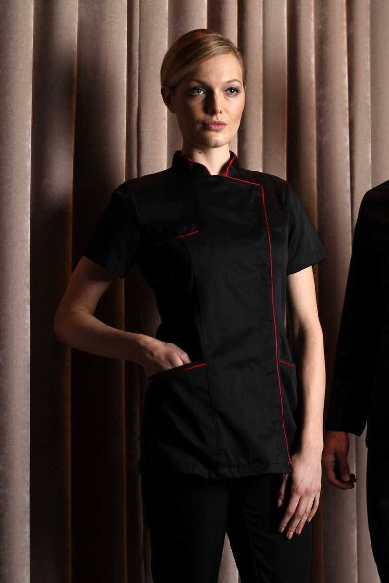 Veste Cuisine Noir et Rouge