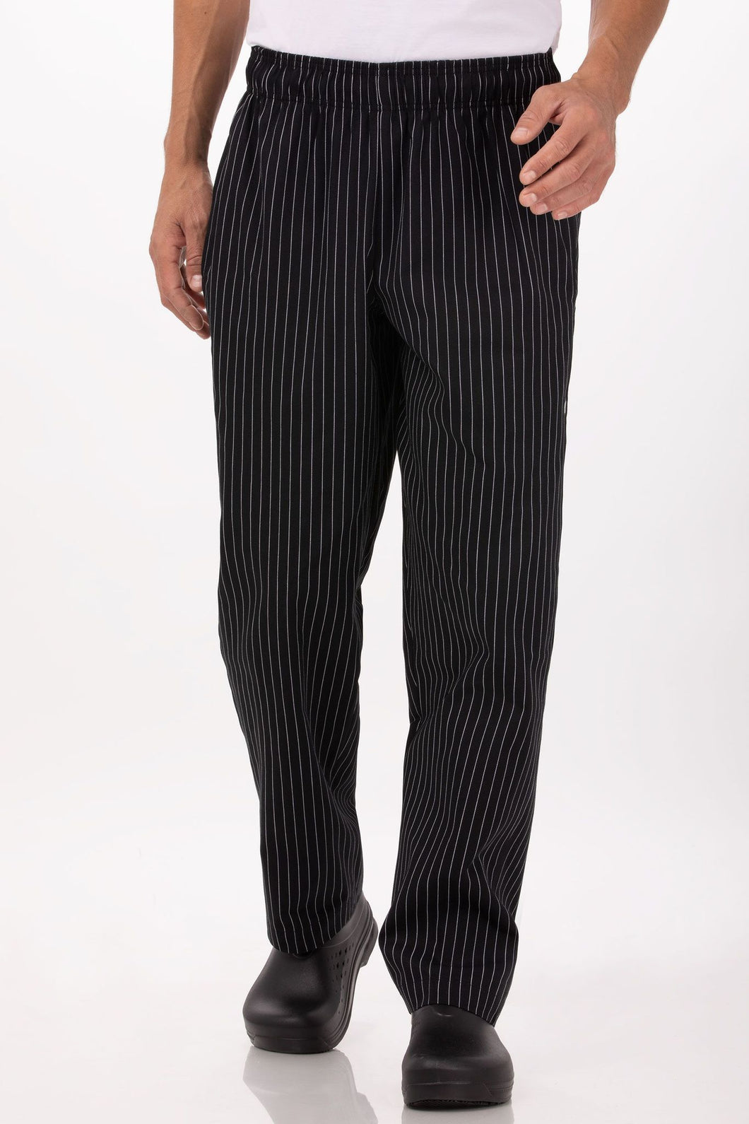 Pantalon de Cuisine Noir rayé