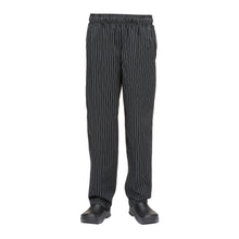 Charger l&#39;image dans la galerie, Pantalon de Cuisine Noir rayé
