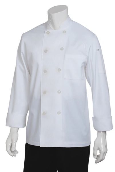 Veste de Cuisine Blanche à Manches Longues